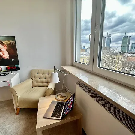 Apartment Super Beauty Metro Wifi 65'tv Netflix Hbo Appletv+ Warsaw